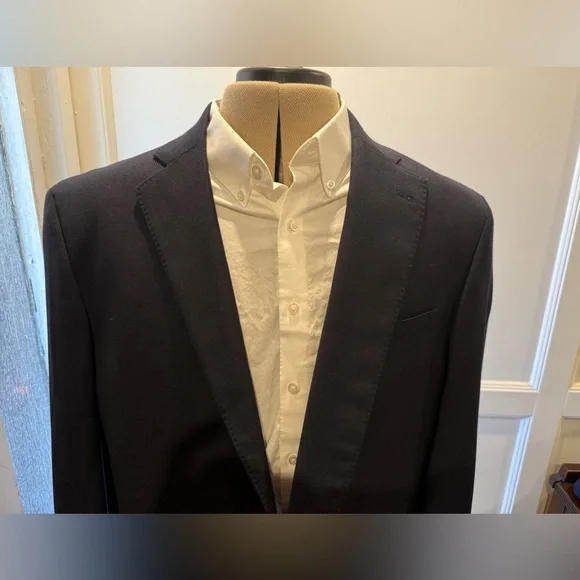 Brooks Brothers Regent Fit Navy Blue Single-Breasted Men’s Blazer - Picture 4 of 5